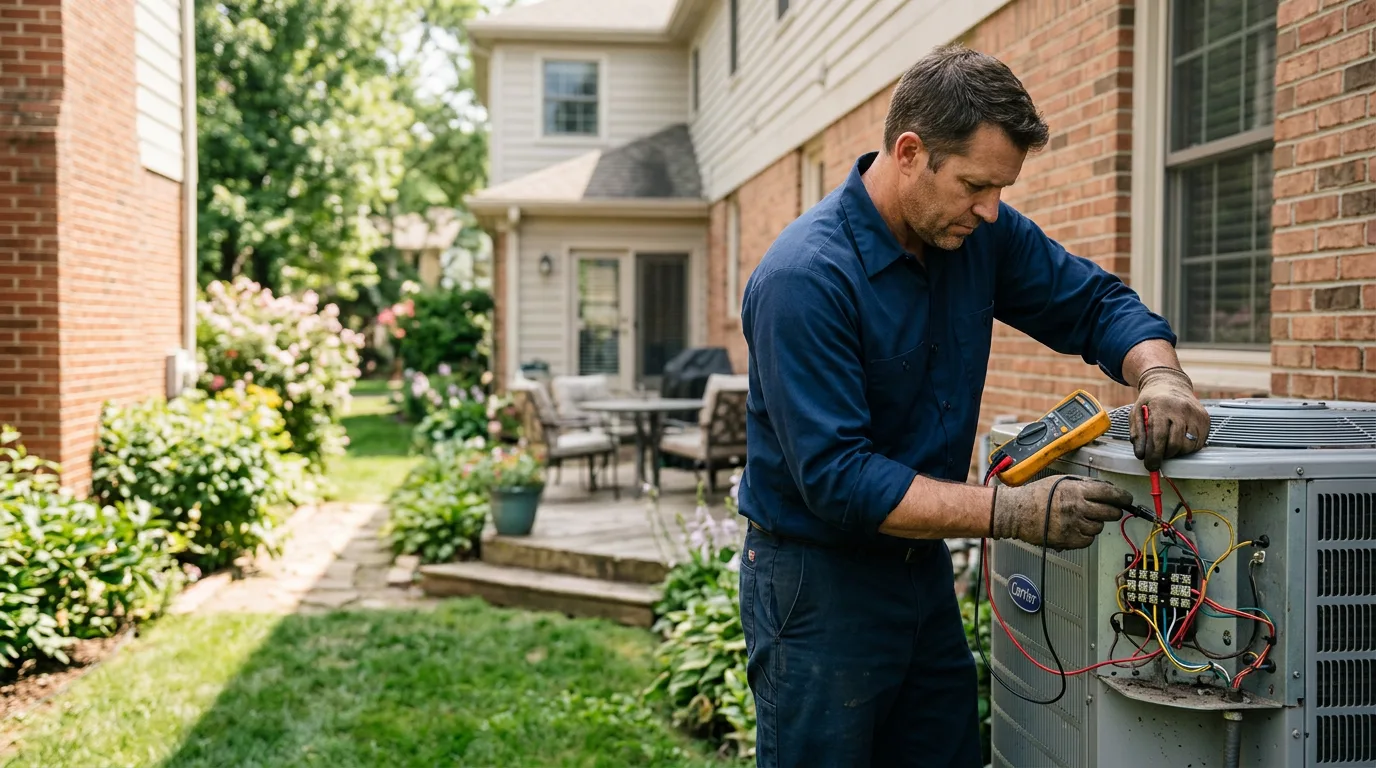 HVAC technician working near Goldsmith, TX